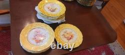 Johnson Bros Pareek JB935 Yellow Floral Plates Set of 12 (see description)