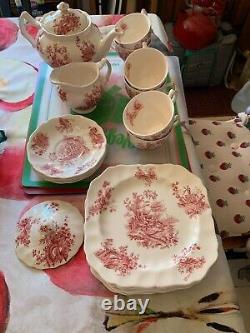 Johnson Bros. Pastorale Toile De Jouy-20 Piece Set -china-england-pat #168032