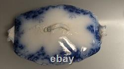 Johnson Bros Peach Royal Flow Blue Large Covered Vegetable Bowl