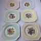 Johnson Bros. Porcelain Dessert Plates Dishes Fruits Set Of 6 England