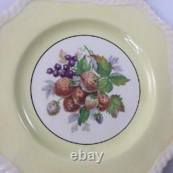 Johnson Bros. Porcelain Dessert Plates Dishes Fruits Set of 6 England