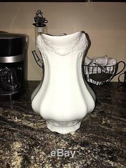 Johnson Bros Rare White Ironstone Antique Pitcher 3