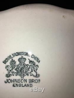 Johnson Bros Rare White Ironstone Antique Pitcher 3