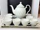 Johnson Bros. Regency Coffee Pot / 10 Piece Set Suffolk Snow White Ironstone