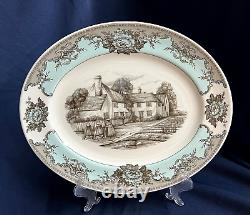 Johnson Bros. River Scenes 13 3/4 Oval Serving Platter ENGLAND