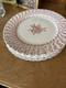 Johnson Bros Rose Bouquet Ironstone Plate Round White Pink Green Made In England