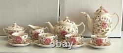Johnson Bros Rose Chintz 15 Piece Tea & Coffee Set Made in England
