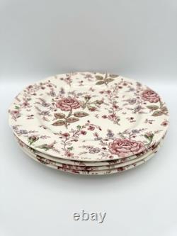 Johnson Bros Rose Chintz Dinner Plates 9 7/8, Set of 4