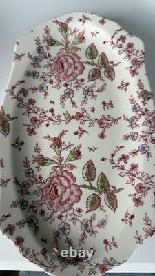 Johnson Bros Rose Chintz Floral Dinner Set Plate & Bowl Ceramic England set 23