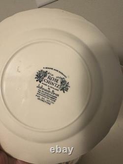 Johnson Bros Rose Chintz Ironstone Dinner Set Teapot Plate Cup Saucer Bowl
