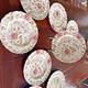 Johnson Bros Rose Chintz Pre-war Mark Unused Dinner Plates Lot Of 8