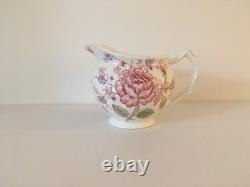 Johnson Bros. Rose Chintz Teapot, Sugar Bowl & Creamer Made in England