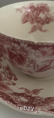 Johnson Bros STRAWBERRY FAIR Tea cups, saucers, and dessert, or bread plates