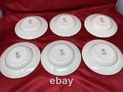 Johnson Bros Set of 6 Coupe Cereal Bowls Devonshire Brown Multicolor 1913+