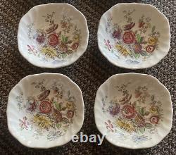 Johnson Bros. Sheraton 7 Square Cereal Bowl Made England Vintage Set Of 9