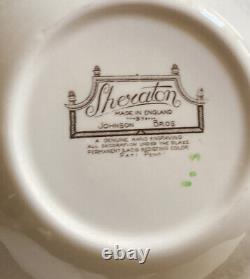 Johnson Bros. Sheraton 7 Square Cereal Bowl Made England Vintage Set Of 9