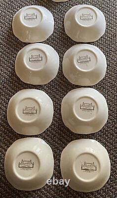 Johnson Bros. Sheraton 7 Square Cereal Bowl Made England Vintage Set Of 9