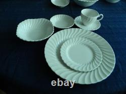 Johnson Bros. Snowhite Regency Set for (4) With 8 Serving Pieces