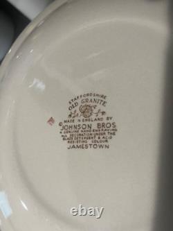 Johnson Bros Stafford Shire Jamestown Hand Engraving Dinnerware Set (110pcs)