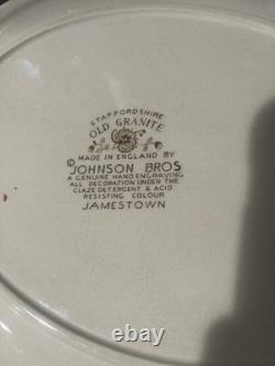 Johnson Bros Stafford Shire Jamestown Hand Engraving Dinnerware Set (110pcs)