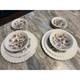 Johnson Bros Staffordshire Bouquet Ironstone Floral Dinnerware Set England 10 Pc