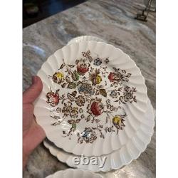 Johnson Bros Staffordshire Bouquet Ironstone Floral Dinnerware Set England 10 pc