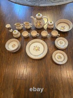 Johnson Bros Staffordshire Old Granite Fruit Sampler 38 PC Set Of China