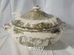 Johnson Bros Sugar Maple The Friendly Village Soup Tureen Lid Ladle