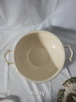 Johnson Bros Sugar Maple The Friendly Village Soup Tureen Lid Ladle