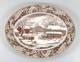 Johnson Bros. Thanksgiving-brown Multicolor 19 Oval Serving Platter