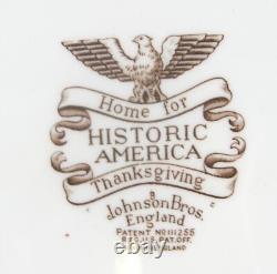 Johnson Bros. THANKSGIVING-BROWN MULTICOLOR 19 Oval Serving Platter