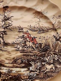 Johnson Bros Tally Ho View Halloo Platter 15.5 X 13 Made In England