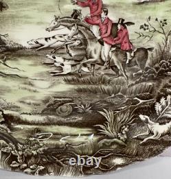 Johnson Bros Tally Ho View Halloo Serving Platter Round 14.25 Made In England