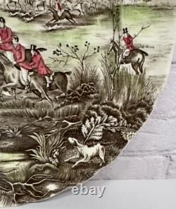 Johnson Bros Tally Ho View Halloo Serving Platter Round 14.25 Made In England