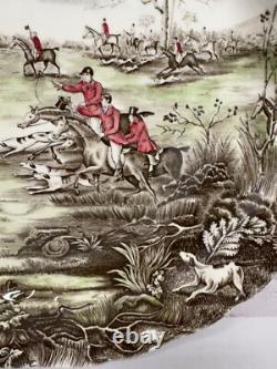 Johnson Bros Tally Ho View Halloo Serving Platter Round 14.25 Made In England