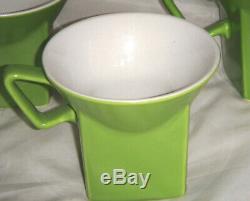 Johnson Bros Tea Set Apple Lime Green MID Century Modern England