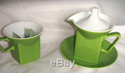 Johnson Bros Tea Set Apple Lime Green MID Century Modern England