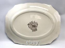 Johnson Bros Thanksgiving 20 Platter Wild Turkeys Native American Windsor Ware