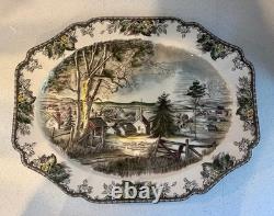 Johnson Bros'The Friendly Village' 20 Oval Serving Platter Excellent