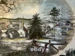 Johnson Bros'The Friendly Village' 20 Oval Serving Platter Excellent