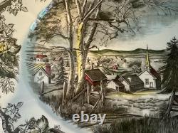 Johnson Bros'The Friendly Village' 20 Oval Serving Platter Excellent