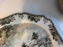 Johnson Bros'The Friendly Village' 20 Oval Serving Platter Excellent