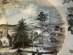 Johnson Bros'The Friendly Village' 20 Oval Serving Platter Excellent