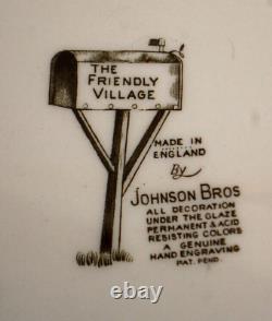 Johnson Bros. The Friendly Village 20 Oval Turkey Serving Platter Vintage M5008