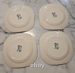 Johnson Bros The Friendly Village Christmas Salad/Dessert Plate Set Of 4