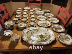Johnson Bros. The Friendly Village Dinner Set 8 Piece plus spares and extras