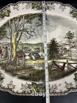Johnson Bros The Friendly Village Large Oval Serving Platter 20.5 Made England