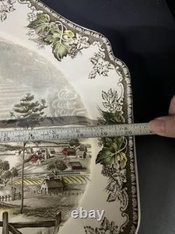 Johnson Bros The Friendly Village Large Oval Serving Platter 20.5 Made England