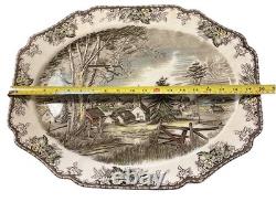 Johnson Bros The Friendly Village Large Turkey Platter 20 Inches