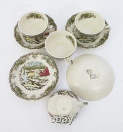 Johnson Bros The Friendly Village Made in England Stamp Dinner Service Set +